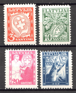 1936 Latvia (CV $15, Full Set)