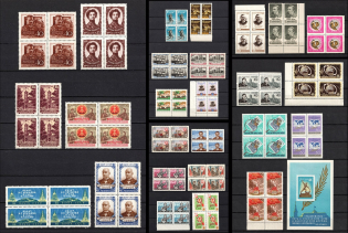 1959-60 Soviet Union, USSR, Blocks of Four (Full Sets, MNH)