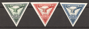 1932 Latvia Airmail (Imperf, CV $80, Full Set)