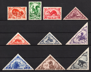 1935 Tannu Tuva, Russia (Zv. 71 - 80, Full Set, CV $50)