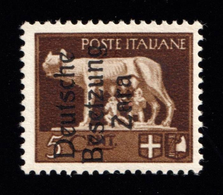 1943 5c Zadar, German Occupation, Germany (Mi. 1 II, Certificate, CV $210, MNH)