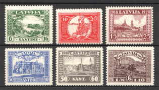 1928 Latvia (Perf, CV $30, Full Set)