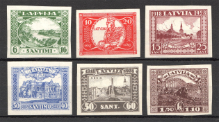 1928 Latvia (Imperf, CV $30, Full Set)
