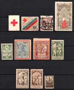 Non-Postal, Russia, Stock of Valuable Cinderella Stamps