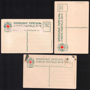 Red Cross, Community of Saint Eugenia, Saint Petersburg, Russian Empire Open Letters, Postal Cards, Russia