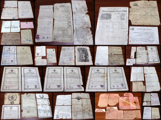 Russian Empire, Russia, Stock of documents with Revenues, many from Mount Athos sketes of Russian monks