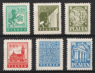 1945 Plauen, Germany Local Post (Mi. 1 y - 7 y, Full Set)