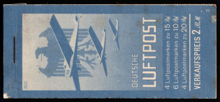 1931 Complete Booklet with stamps of Weimar Republic, Germany, Excellent Condition (Mi. MH 20.1, CV $1,430)