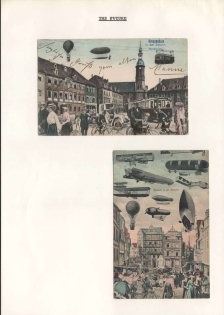 Army Zeppelins, Military Propaganda Postcards on Exhibition Page, The Beginning of Zeppelins Era, Rare