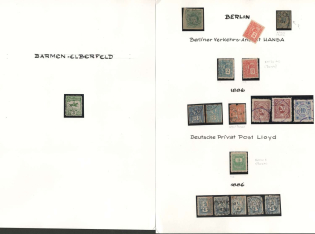 Germany Local Post, Private City Mail, Small Stock of Valuable stamps
