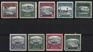 Association of German Schools, Germany, Stock of Cinderellas, Non-Postal Stamps, Labels, Advertising, Charity, Propaganda