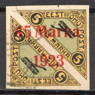 1923 Estonia Airmail 45 M (CV $300, Cancelled)
