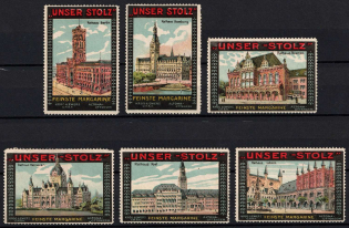 Krog & Ewers Trademark, Altona, Germany, Stock of Cinderellas, Non-Postal Stamps, Labels, Advertising, Charity, Propaganda