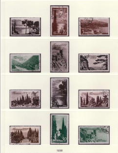 1938 Crimea and Caucasus, Soviet Union, USSR (Full Set, Canceled)