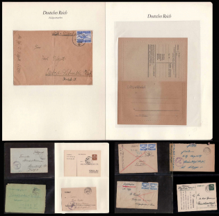 Field Post Feldpost, Stock of Valuable and Rare Postcards and Covers