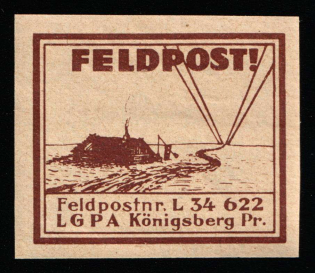 1937-45 Konigsberg, Air Force Post Office LGPA, Red Cross, Military Mail Field Post Feldpost, Germany (Mi. 13 g, MNH)