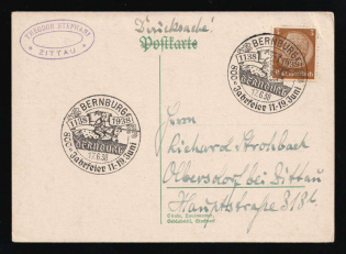 1938 (17 Jun) '800 Anniversary of Bernburg', Third Reich, Germany, Postcard (Special Cancellation)