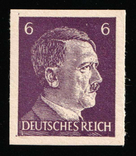 6pf Anti-German Propaganda, American Propaganda Forgery of Hitler Issue (Mi. 15 U, MNH)