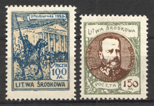 1921 Central Lithuania (Perf, Full Set)