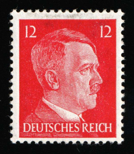 12pf British Anti-German Propaganda, British Propaganda Forgery of Hitler Issue (MNH)