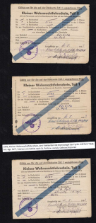 1943 Wehrmacht, Three Small Tickets, Nazi Germany