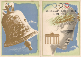 1936 Olympic Games in Berlin, Third Reich, Germany, Special Telegram, Germany (Special Cancellation)
