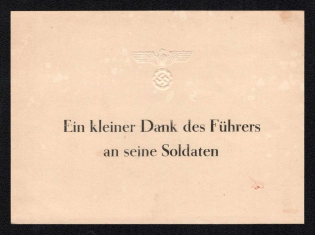 A Little Thanks from the Fuhrer to His Soldiers, Swastika, Germany