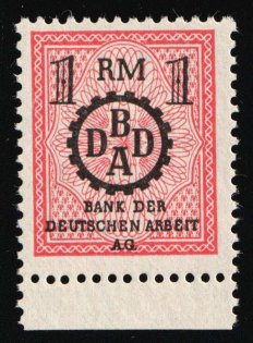 1rm Bank of German Labor 'BDDA', Deutsches Reich, Nazi Germany Revenue (Margin, MNH)