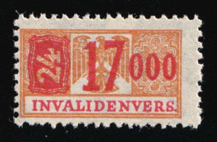 1920s '17000' Disability Insurance, Nazi Germany Revenue (MNH)