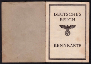1945 Identity Card, Nazi Germany (With Revenue Stamp)