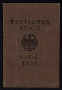 1934 Passport, Nazi Germany