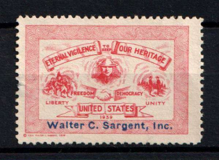 1939 'Eternal Vigilence To Keep Our Heritage', United States, Military Propaganda