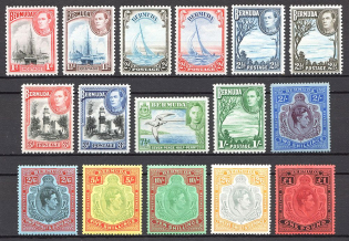 1938-53 Bermuda British Empire CV 350 GBP (Full Set)