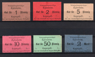 Nazi Germany, Upper Silesia, Eglosheim, Camp for Prisoners of War, Camp Money, Revenues (MNH)