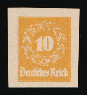 1920-21 10pf German Reich, Germany (Essay, Signed)