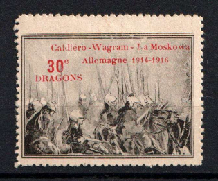 1914-16 Caldero - Wagram in Moscow, France, Military Propaganda