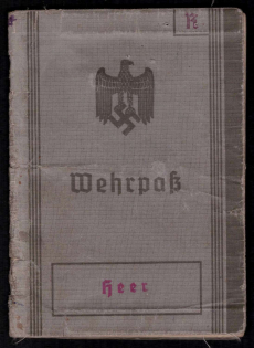 1937 Service Card Army, Nazi Germany