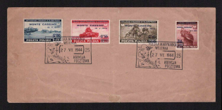 1944 (27 Jun) Poland, Cover, franked with Full Set 45gr, 55gr, 80gr and 1.2zl (Special Cancellation)