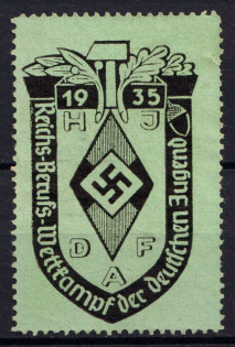 1935 'German Youth', DAF, Third Reich, Germany, Swastika, Nazi Propaganda
