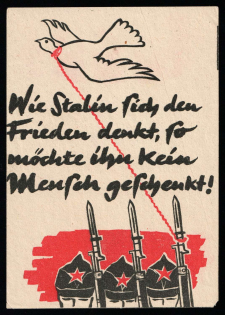 'As Stalin Thinks of Peace, No One Would Want it to be Broken!', German Propaganda, Germany, Label, Mini poster