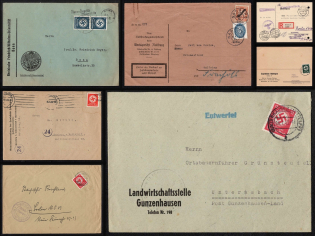 Third Reich, Germany, Collection of Nazi Covers and Postcards with Unusual and Rare Postmarks and Handstamps