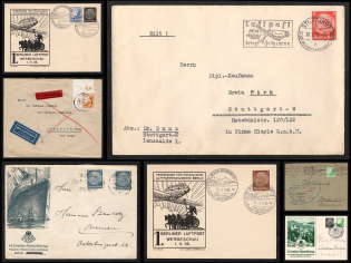 1936-39 Third Reich, Germany, Collection of Airmail Covers with Commemorative Postmarks