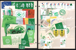 Esperanto, Stock of Cinderellas, Non-Postal Stamps, Labels, Advertising, Charity, Propaganda
