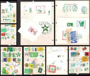 Esperanto, Stock of Cinderellas, Non-Postal Stamps, Labels, Advertising, Charity, Propaganda