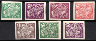 1920 Czechoslovakia (Mi. 183 U - 188 U, Signed, Full Set, CV $180)