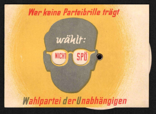 'Who doesn't Wear Party Goggles', Independent Electoral Party, Interactive Moving Card, Austria