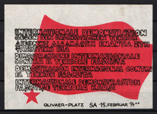 'International Demonstration Against Fascist Terror', German Propaganda, Germany