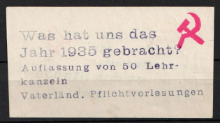 'What Did The Year 1935 Bring Us? Abandonment of 50 Pulpits', German Communist Party (KPD), German Propaganda, Germany