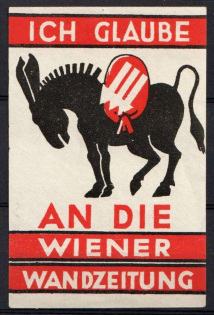 'I Believe to the Viennese Wall Newspaper', German Propaganda, Germany