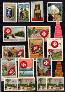 Germany, Stock of Cinderellas, Non-Postal, Labels